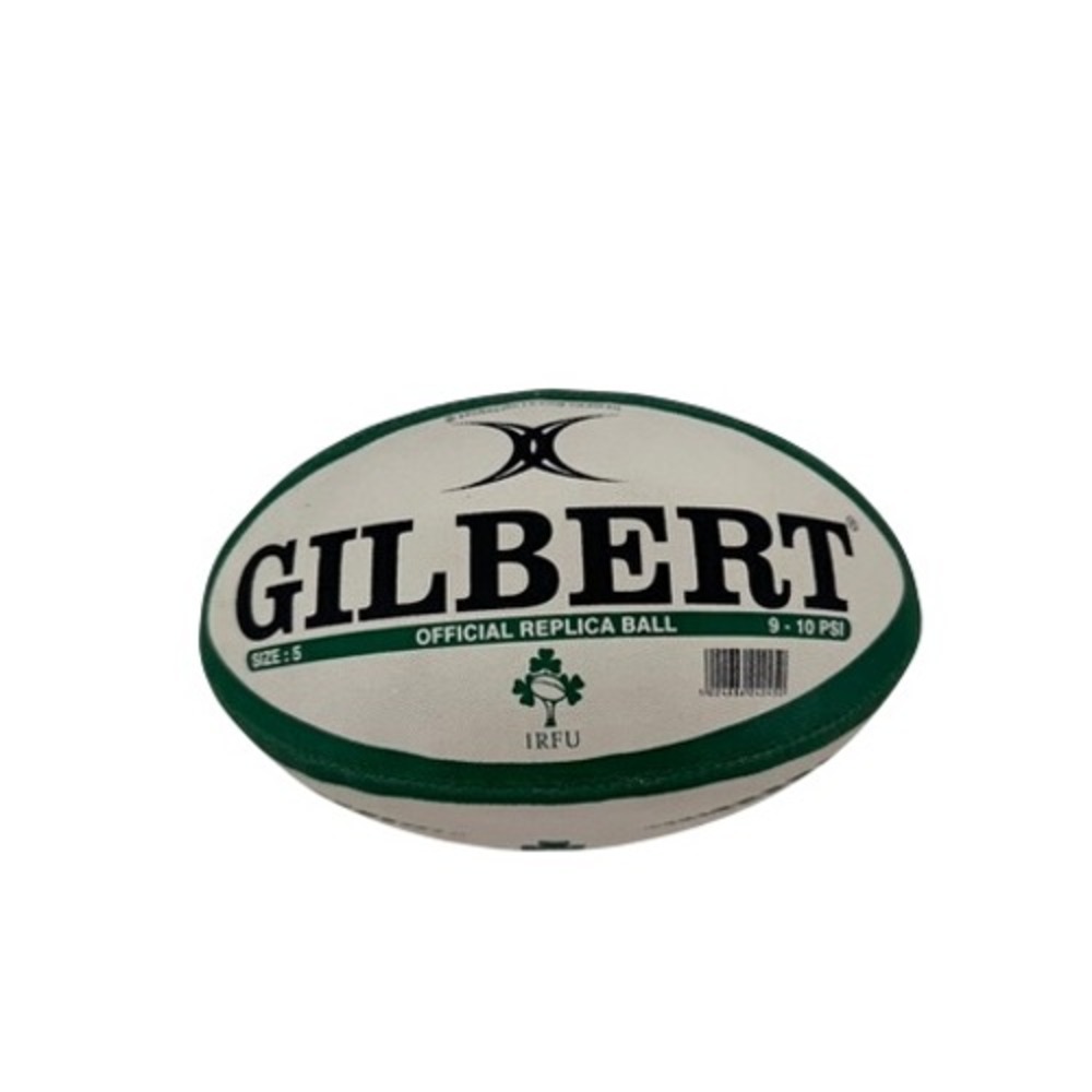 Gilbert Rugby Ball Ireland IRFU Size 5 9 10 Green White Official Replica Ball